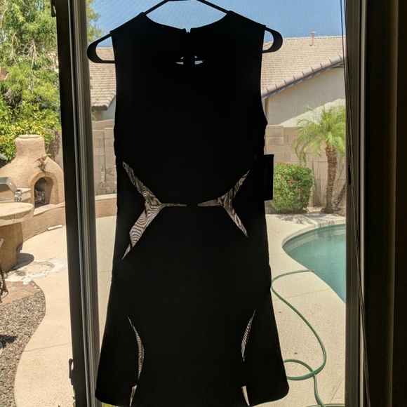 Akira Mesh Cut Out Little Black Dress - M - Picture 1 of 5